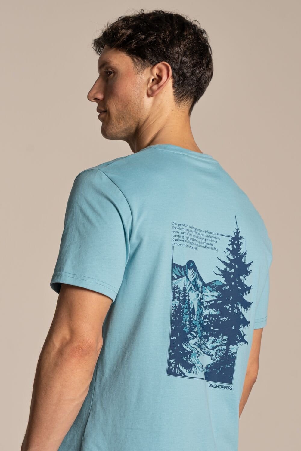 Craghoppers Craghoppers Men's Lucent Relaxed Fit Short Sleeved T-Shirt in Blue - 1