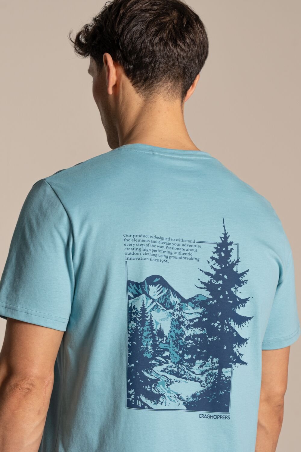 Craghoppers Craghoppers Men's Lucent Relaxed Fit Short Sleeved T-Shirt in Blue - 3