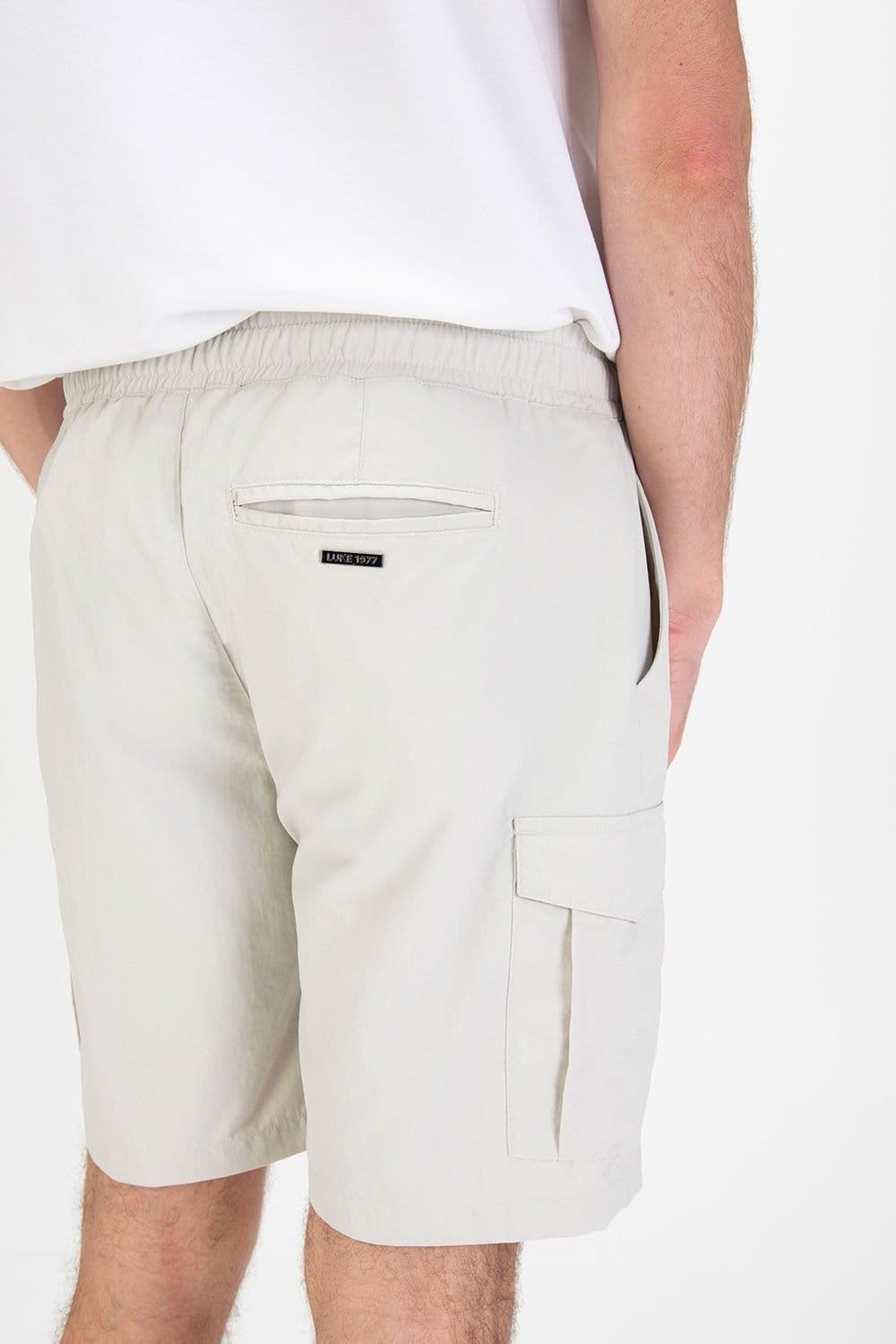 Luke 1977 Luke 1977 Men's Tecshort Cargo Short in Light Grey - 4