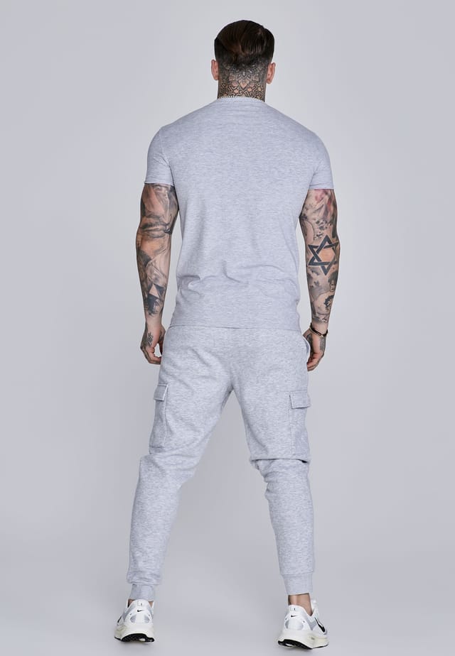 SikSilk SikSilk Men's Essentials T-Shirt in Grey - 3