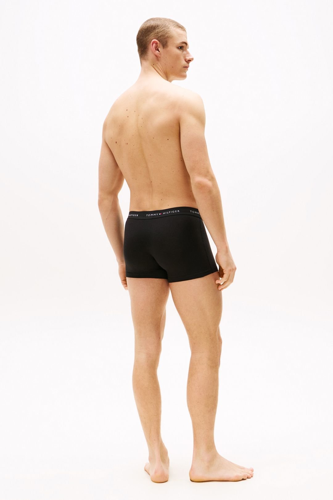 Tommy Hilfiger Tommy Hilfiger Men's Signature 3 Pack Logo Waistband Trunks Black - 4