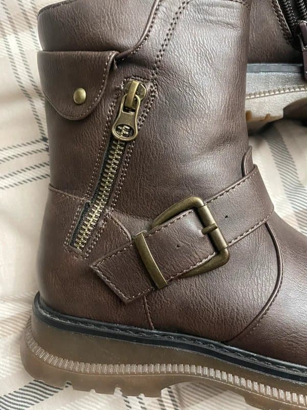 ASOS brown leather boots