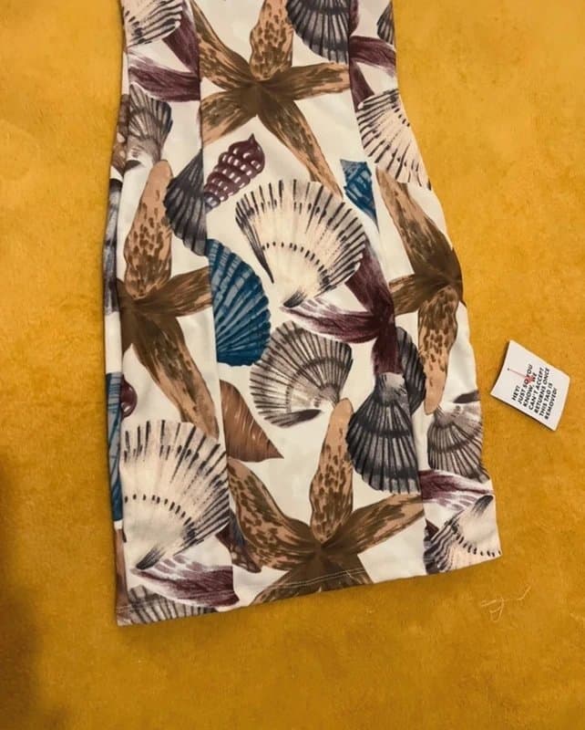 ASOS ASOS halter neck mini dress in shell print