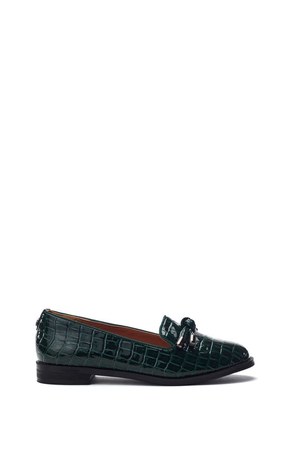 Moda In Pelle Moda In Pelle Women's 'Fillipa' Patent Mocc Croc Loafers in Green