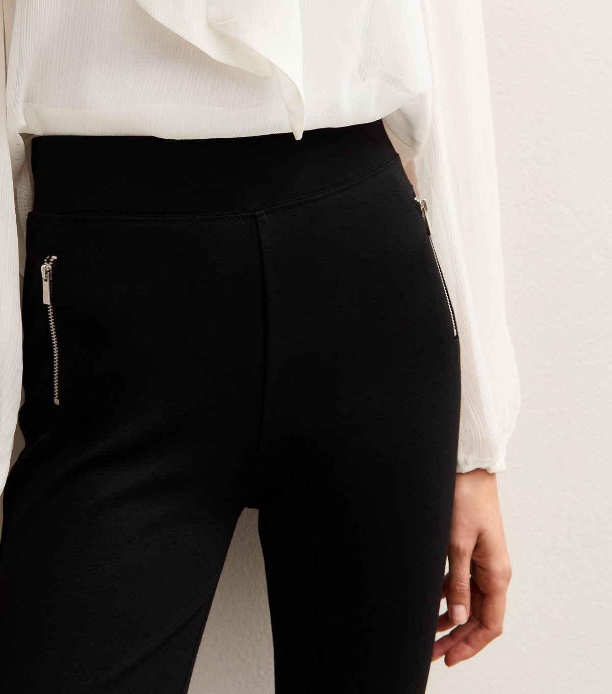 New Look Women's Black Ponte Leggings New Look - 3