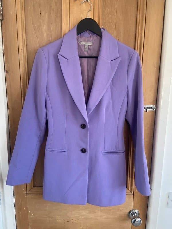ASOS Design ASOS Design Lilac Tailored Blazer Pockets BNWT Size 10