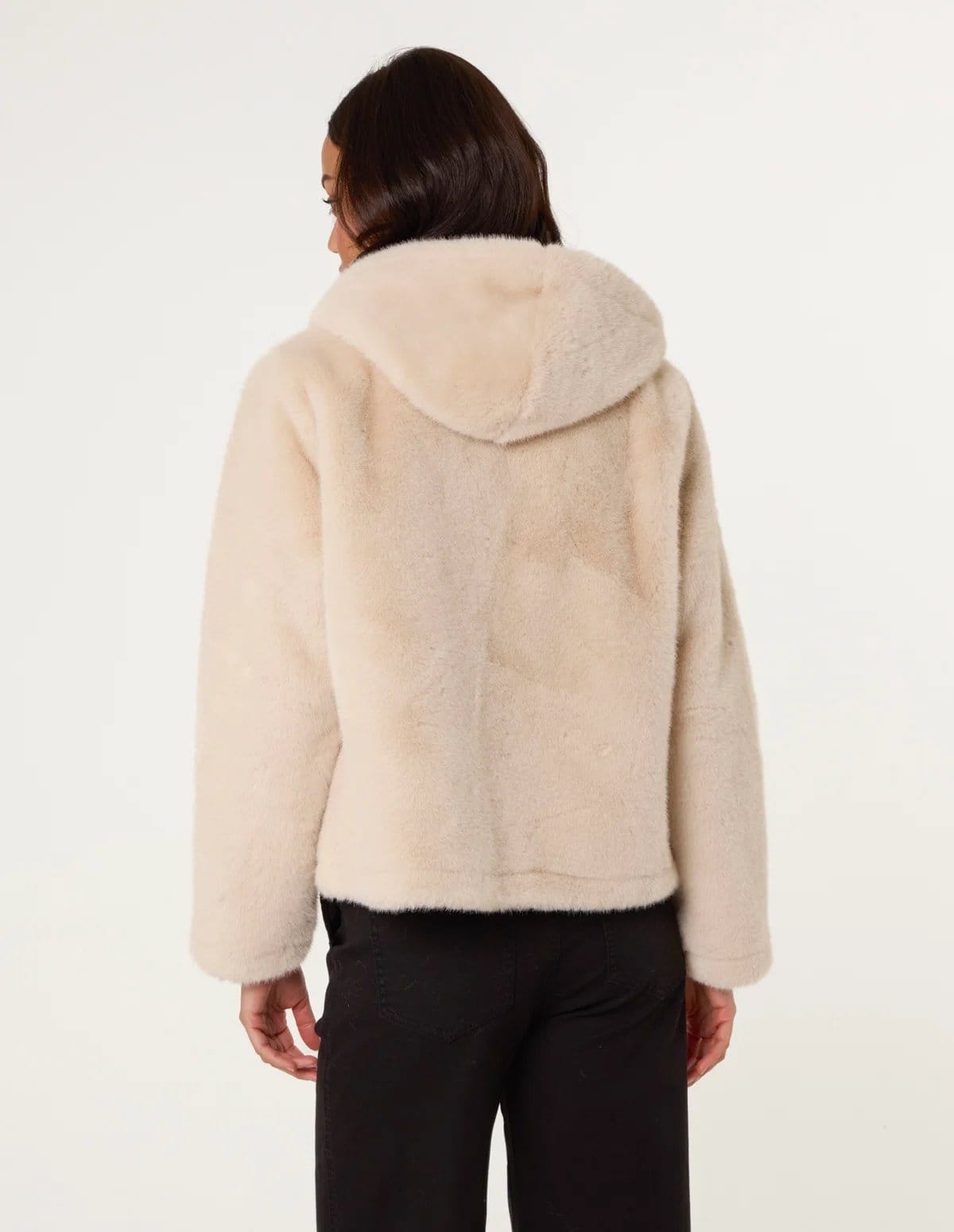 Blue Vanilla Faux Fur Hooded Jacket - 4