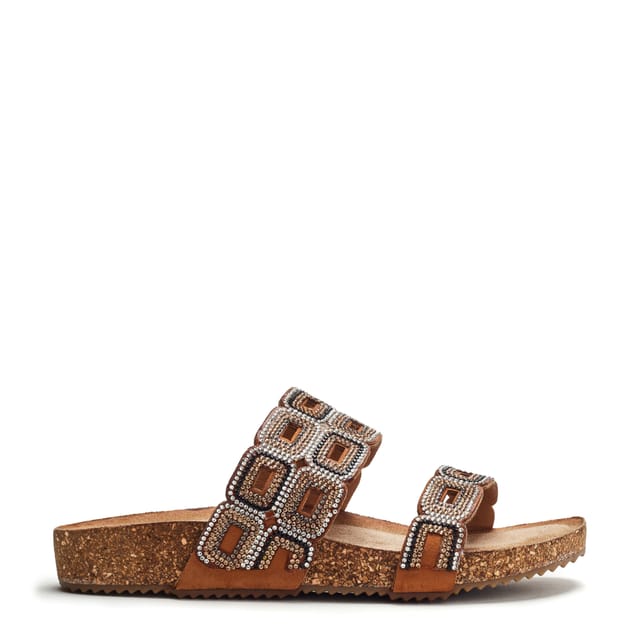 b.soleful b.soleful Women's 'Lynora' Porvair Sandals in Camel - 2