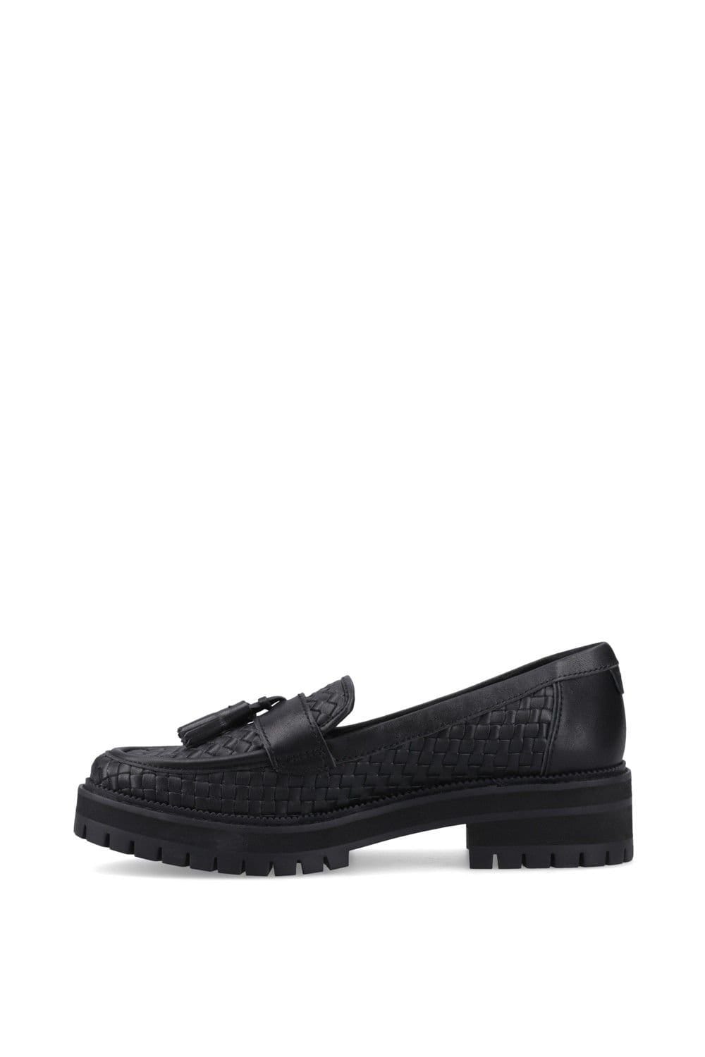 TOMS TOMS Women's Cara Woven Loafer in Black - 4