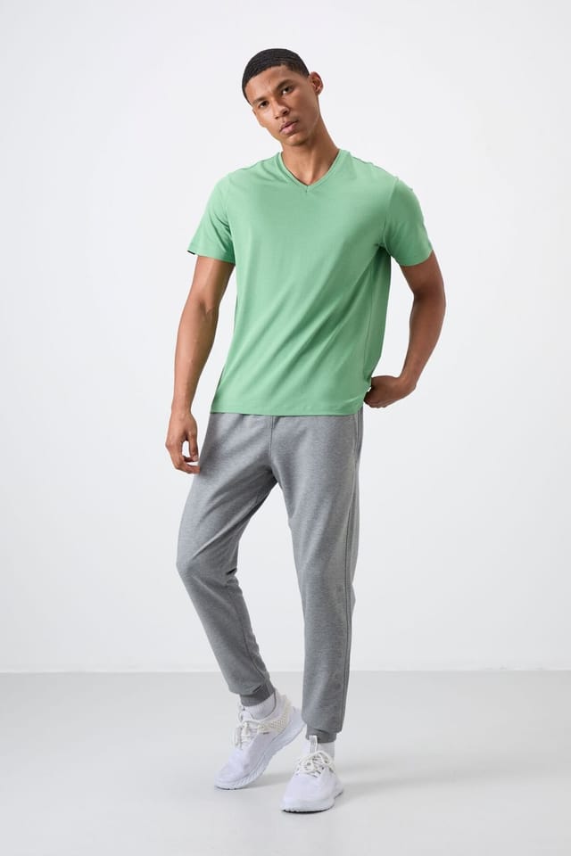 Tommy Life Tommy Life Men's Regular Fit Cotton Blend Sweatpants in Grey - 3