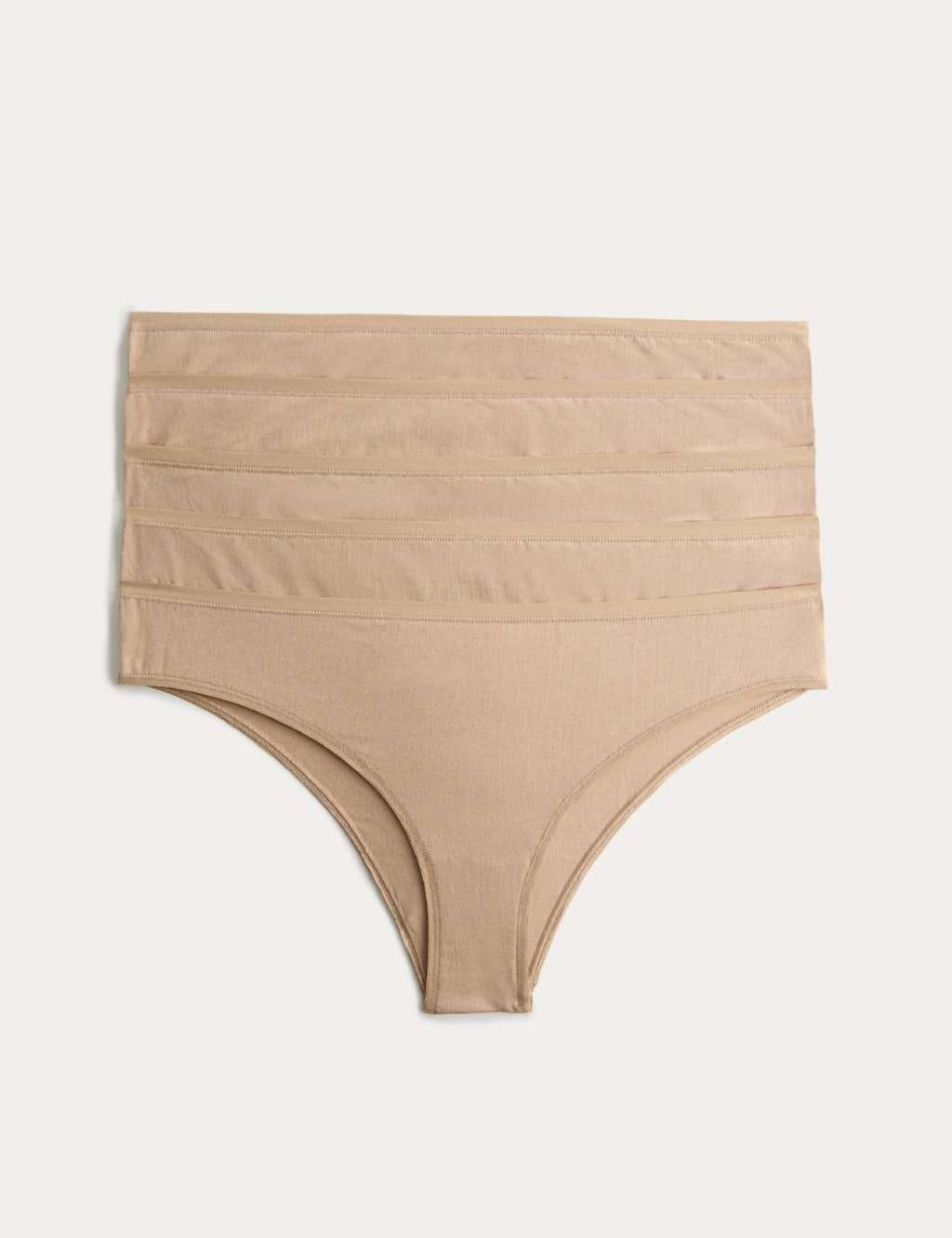 Marks & Spencer M&S 5pk Cotton Modal Brazilian Knickers Rose Quartz