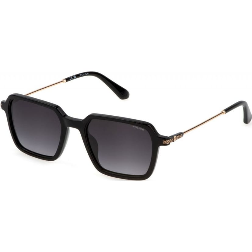 Police Police Men's SPLL10M520700 Square/Rectangle Sunglasses in Black - 1