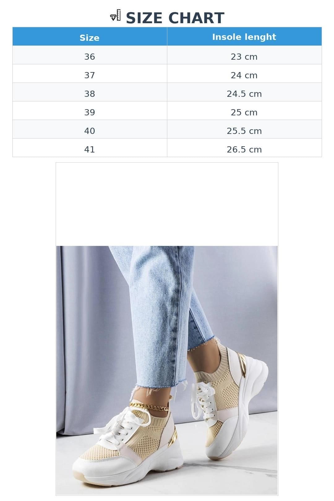 Love Lace Love Lace Women's Wedge Sneakers for Summer Comfortable Everyday Walk Style in Beige - 4