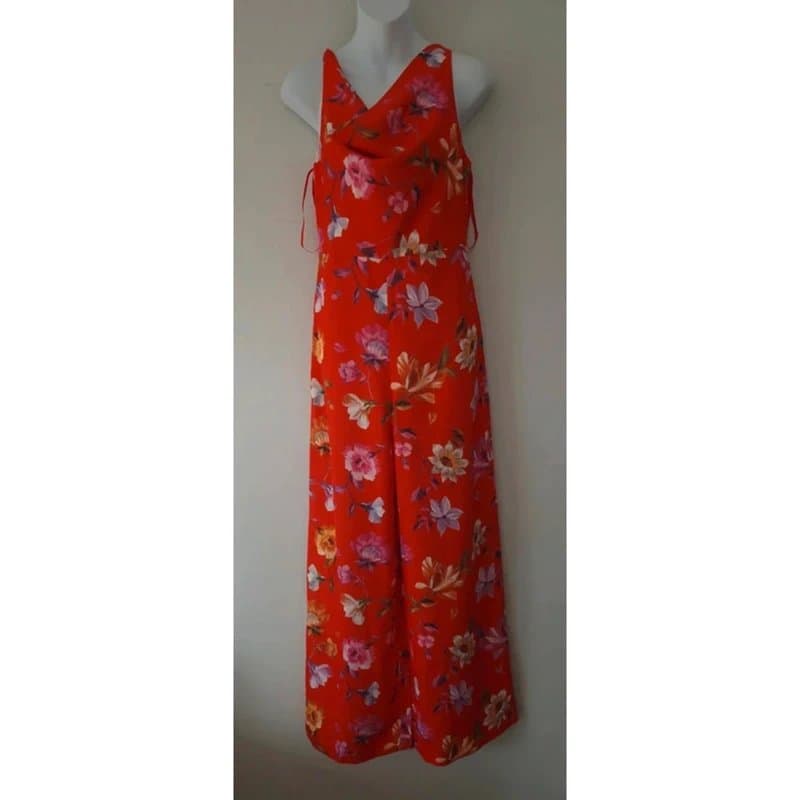 Ted Baker Ted Baker Rhubarb Floral Print wide leg jumpsuit UK size 8 brand new with