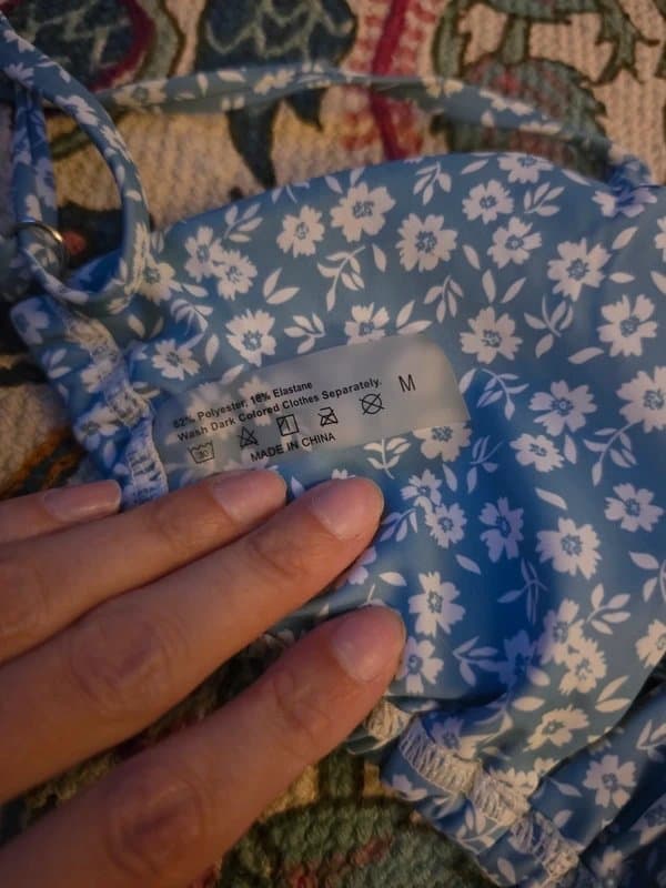 ASOS Blue floral bikini