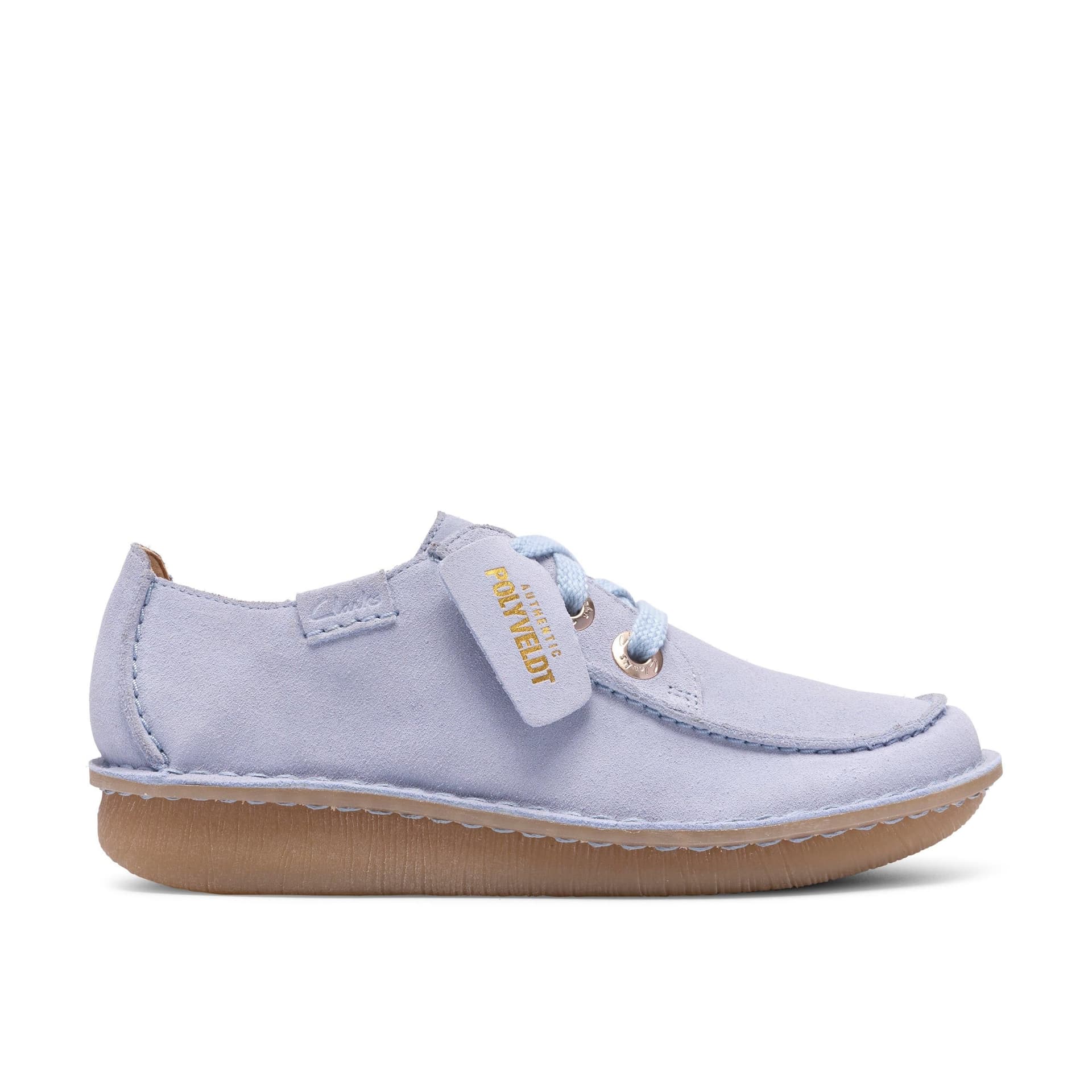 Clarks Clarks Women's Funny Dream Light Blue Suede Lace Up