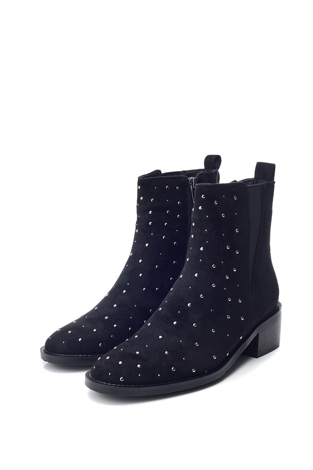 Moda In Pelle Moda In Pelle Women's 'Pernelle' Alcantara Ankle Boots in Black - 2