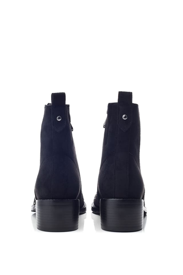Moda In Pelle Moda In Pelle Women's 'Pernelle' Alcantara Ankle Boots in Black - 3