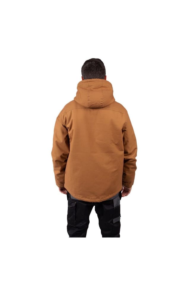 Caterpillar Caterpillar Men's Hooded Sherpa Lined Jacket in Gold - 2