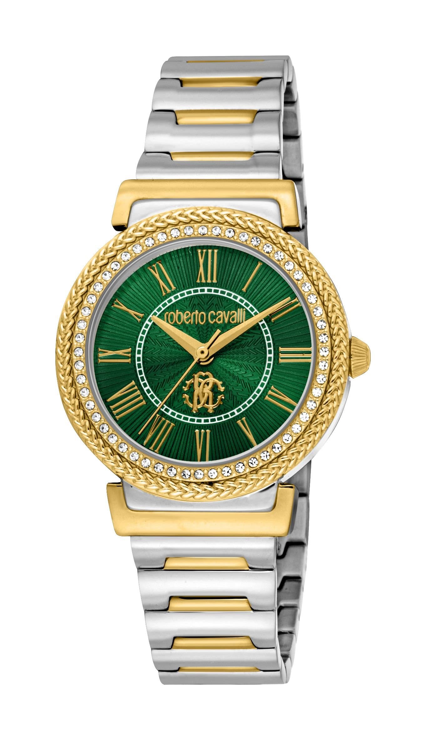 Roberto Cavalli Roberto Cavalli Women's Stainless Steel Two Tone Silver & Gold Color Watch
