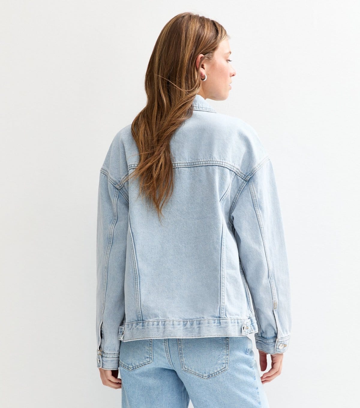 New Look Women's Pale Blue Oversized Denim Jacket New Look - 4