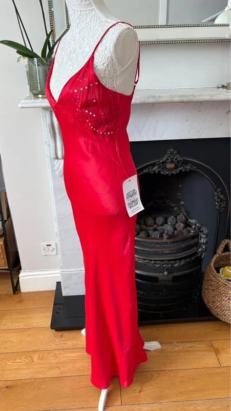 Never Fully Dressed Never fully dressed NWT red gem rhea size 10 fit #occasion#prom#cocktaildress