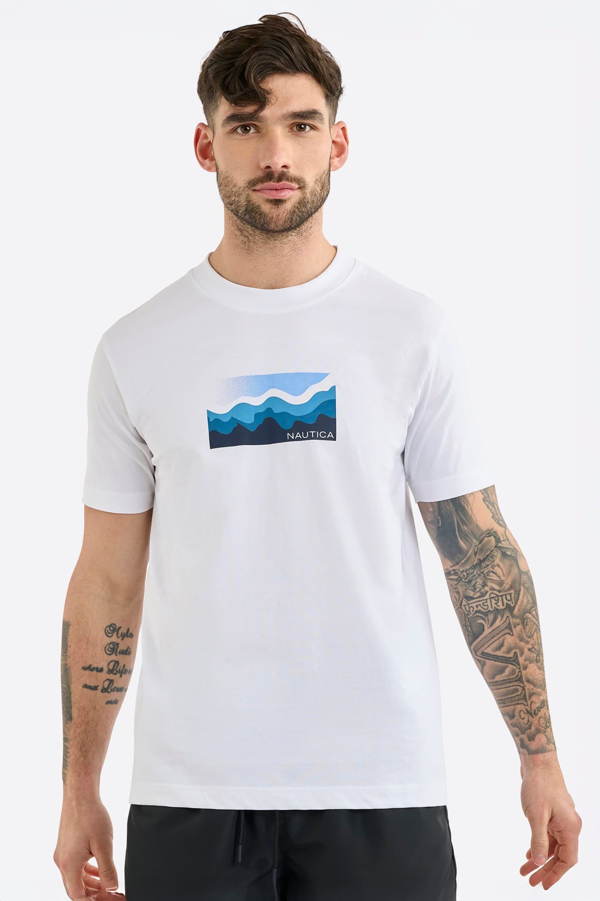 Nautica Nautica Men's Allington T-Shirt in White