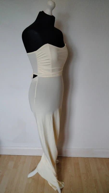 Source Unknown corset low back lace up long dress