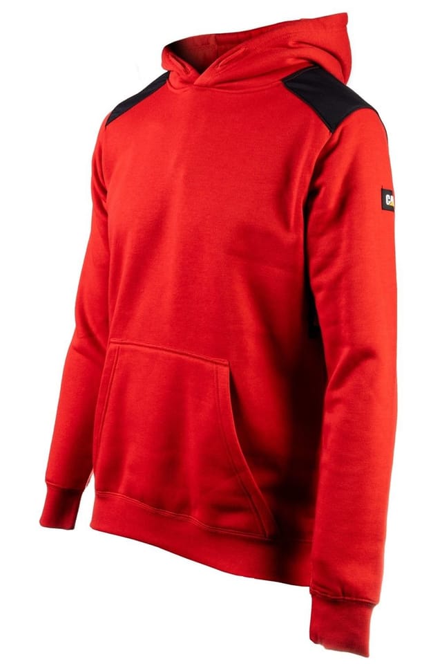 Caterpillar Caterpillar Men's Essentials Hooded Sweatshirt in Red - 2