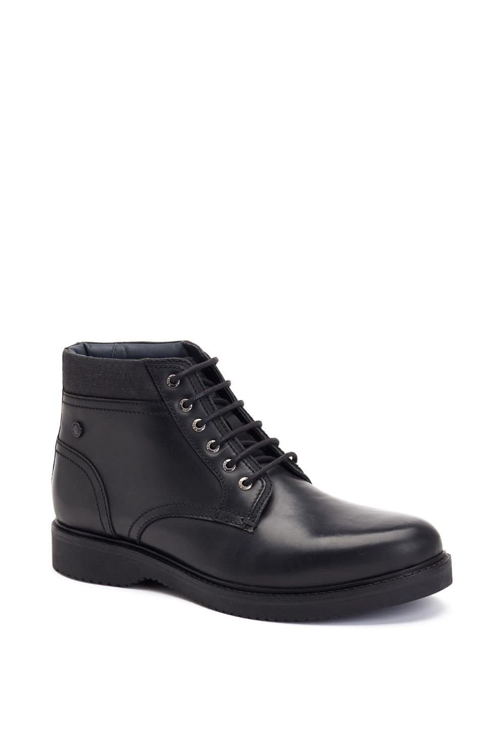 Base London Base London Black Leather Work Boots