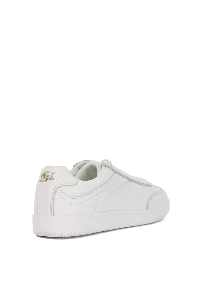 Dune London Dune London Women's 'Emilias' Leather Trainers in White - 3