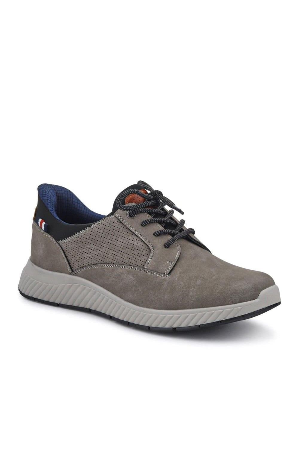 Pavers Pavers Grey Suede Casual Slip-On Shoes