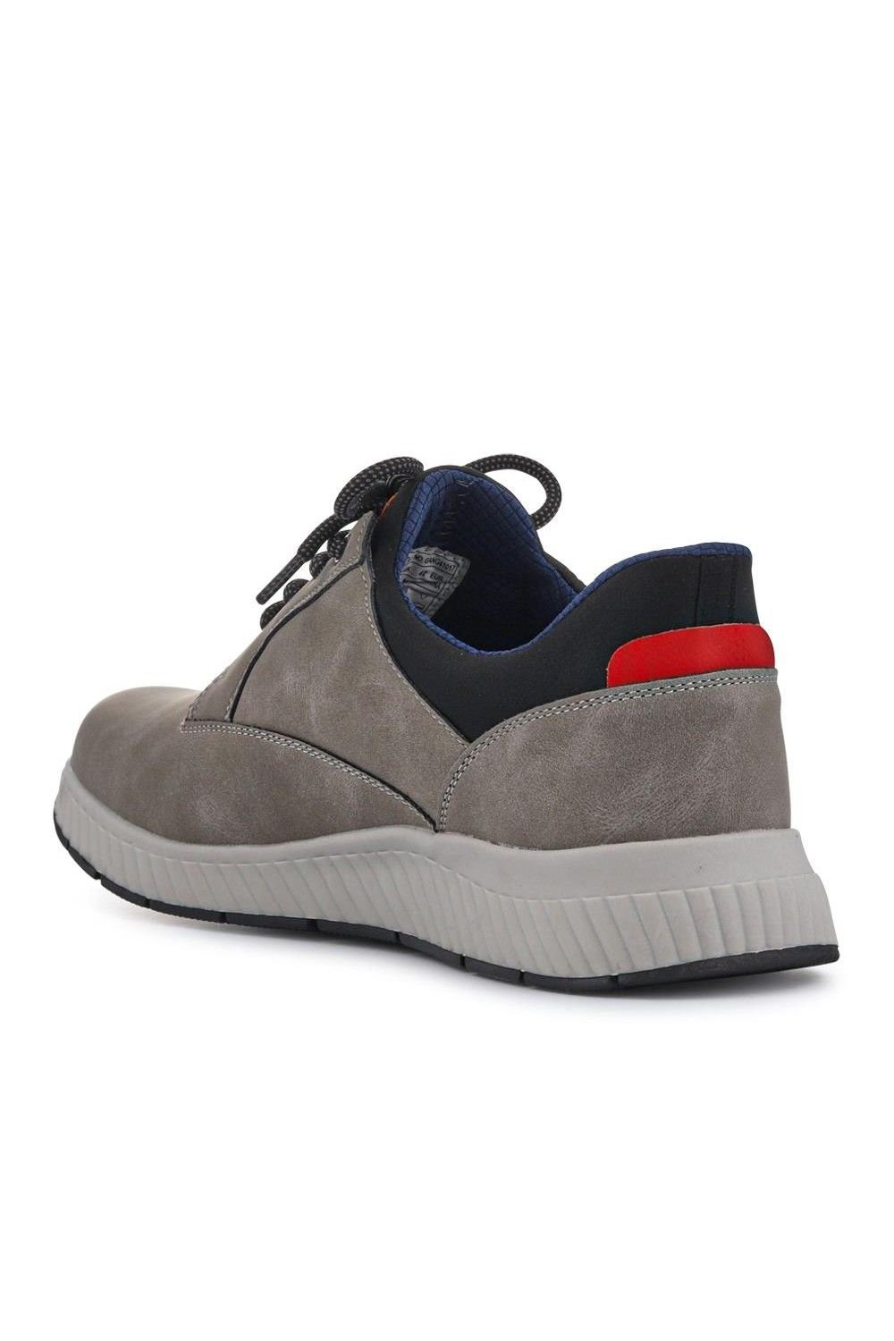 Pavers Pavers Men's Wide Fit Casual Laced Slip-On Shoes in Grey - 3