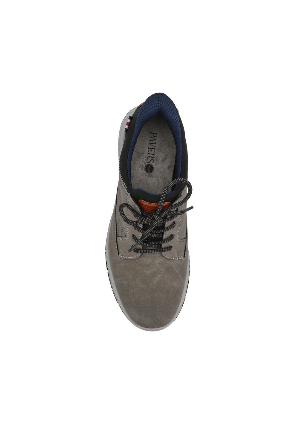 Pavers Pavers Men's Wide Fit Casual Laced Slip-On Shoes in Grey - 4