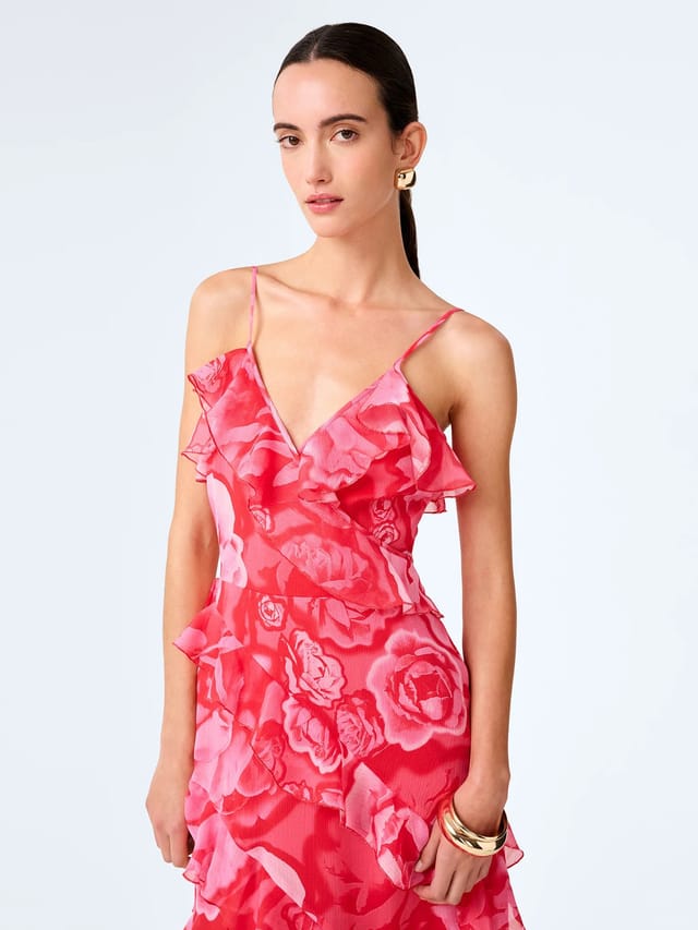OMNES Missy Dress in Photographic Floral - 3