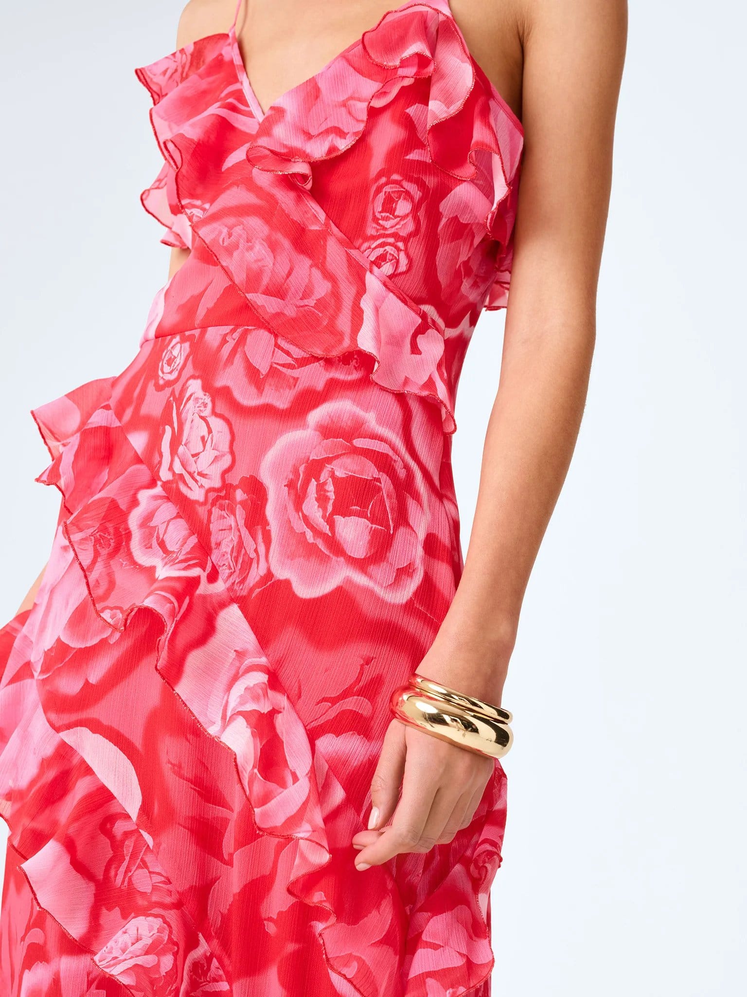 OMNES Missy Dress in Photographic Floral - 4