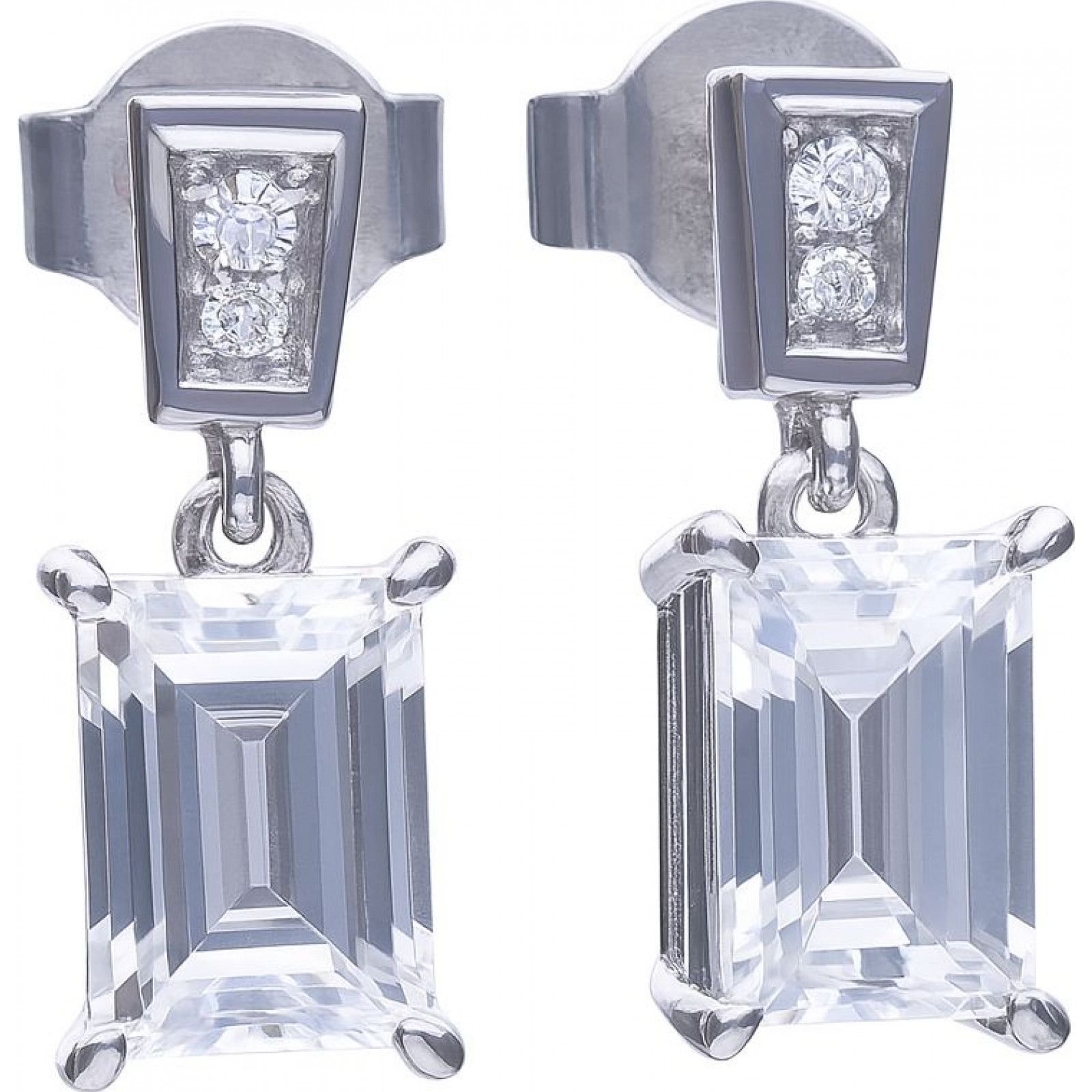 diamonfire Diamonfire Women's 6220601082 Pair Of Earrings in Silver - 1