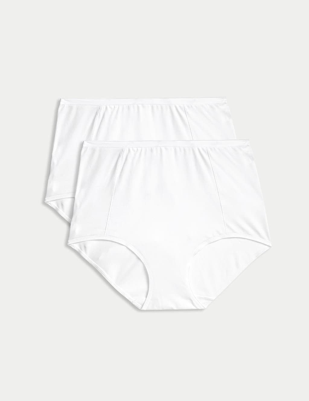 Marks & Spencer M&S 2 Pack Firm Control Full Briefs White/White