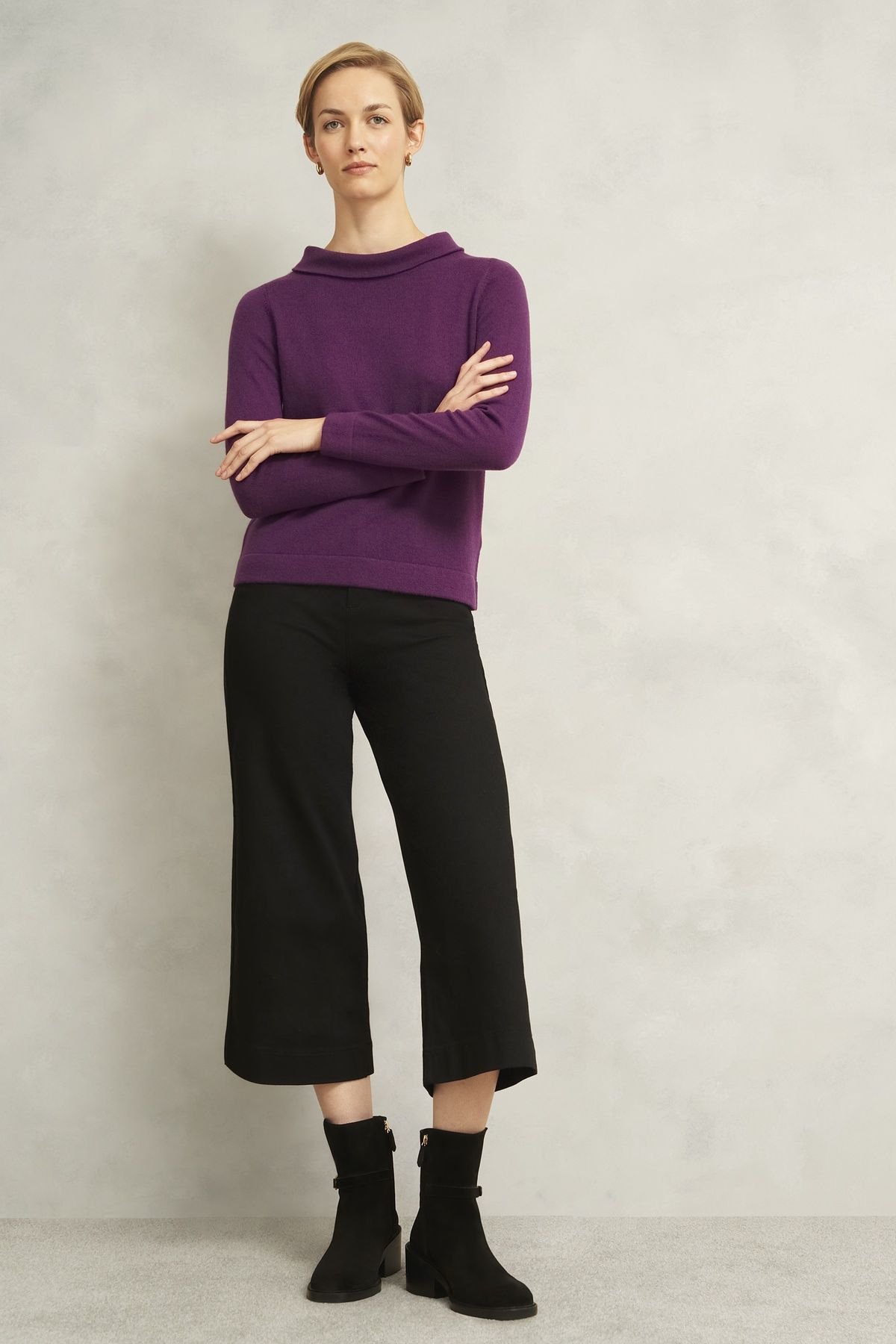 Hobbs London Hobbs London Women's Audrey Jumper in Plum - 3