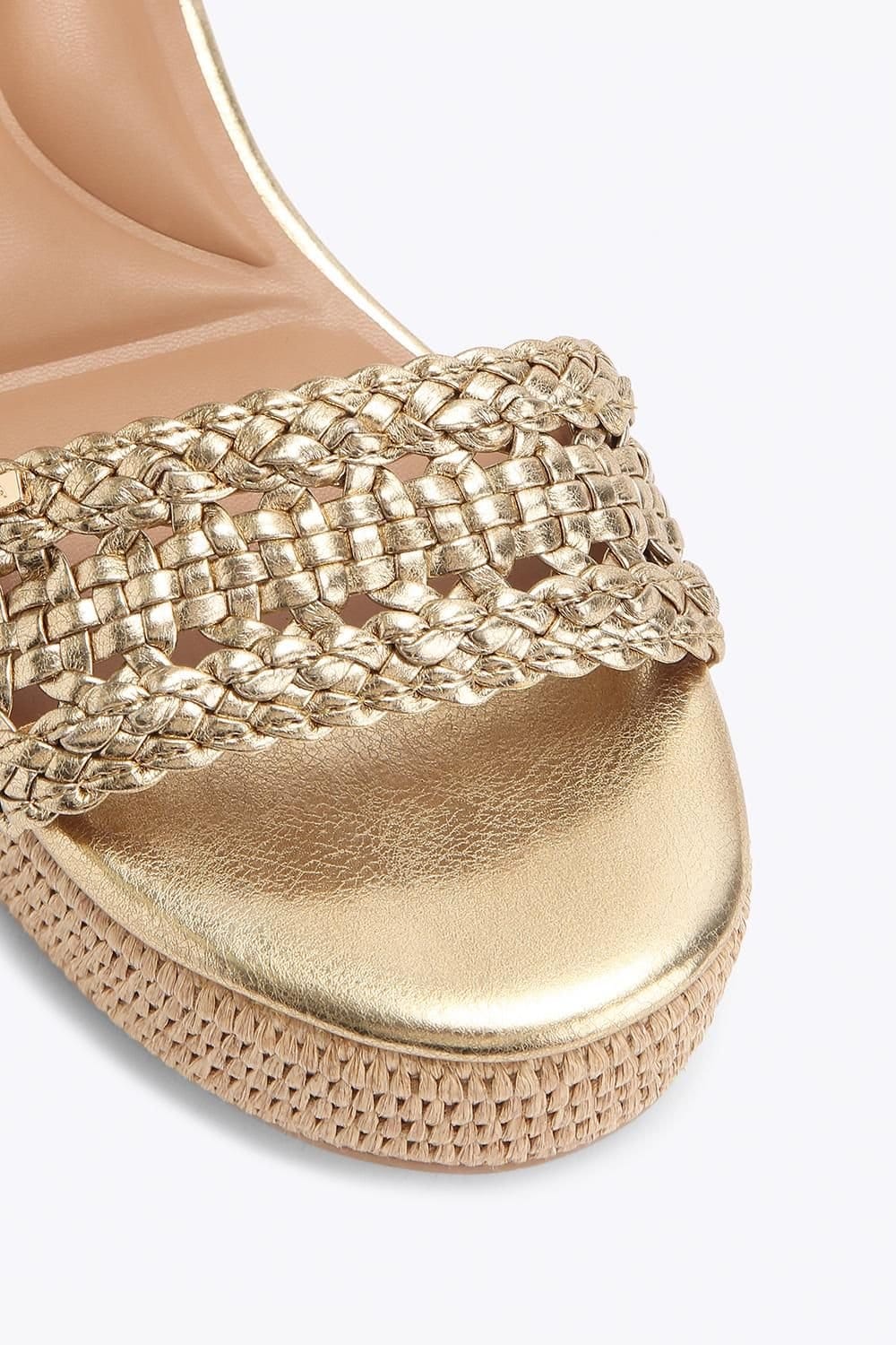 Carvela Carvela Women's 'Portofino Flatform' Sandals in Gold - 4