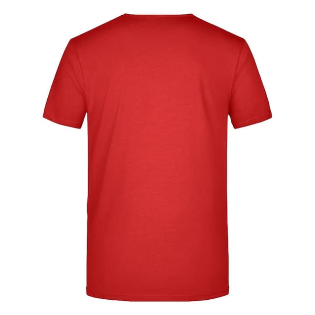 James and Nicholson James and Nicholson Men's V Neck Slim T-Shirt in Red - 2