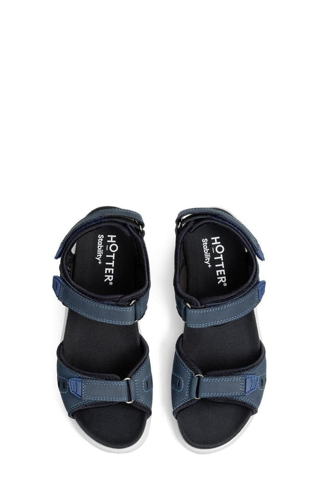 Hotter Hotter Women's Wide Fit 'Walk II' Sandals in Navy - 3