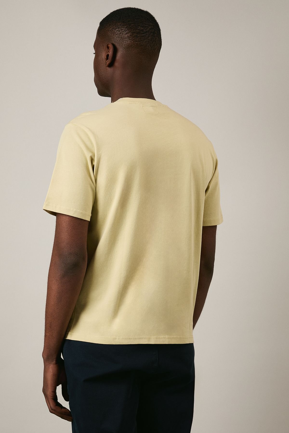 Aquascutum Aquascutum Men's Club Check Pocket T-Shirt Beige - 3