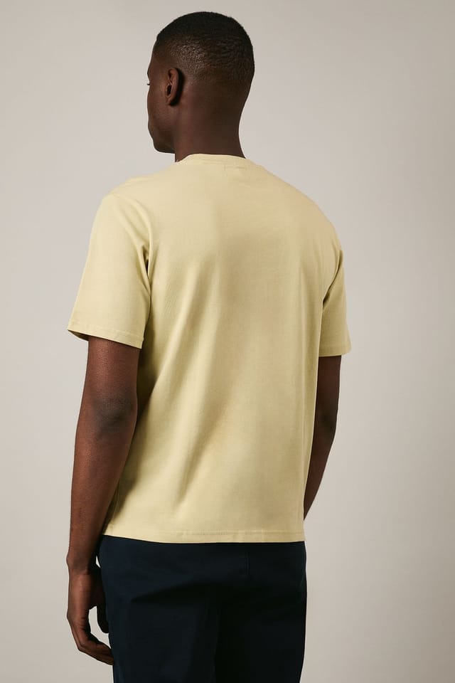 Aquascutum Aquascutum Men's Club Check Pocket T-Shirt Beige - 3