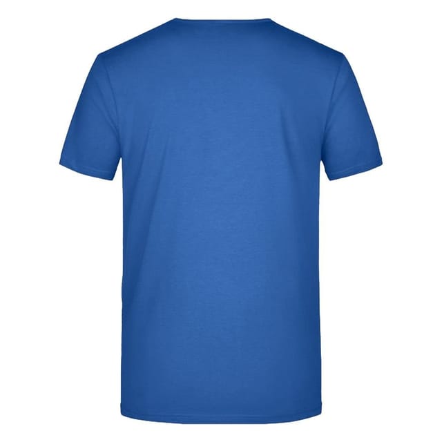 James and Nicholson James and Nicholson Men's V Neck Slim T-Shirt in Blue - 2