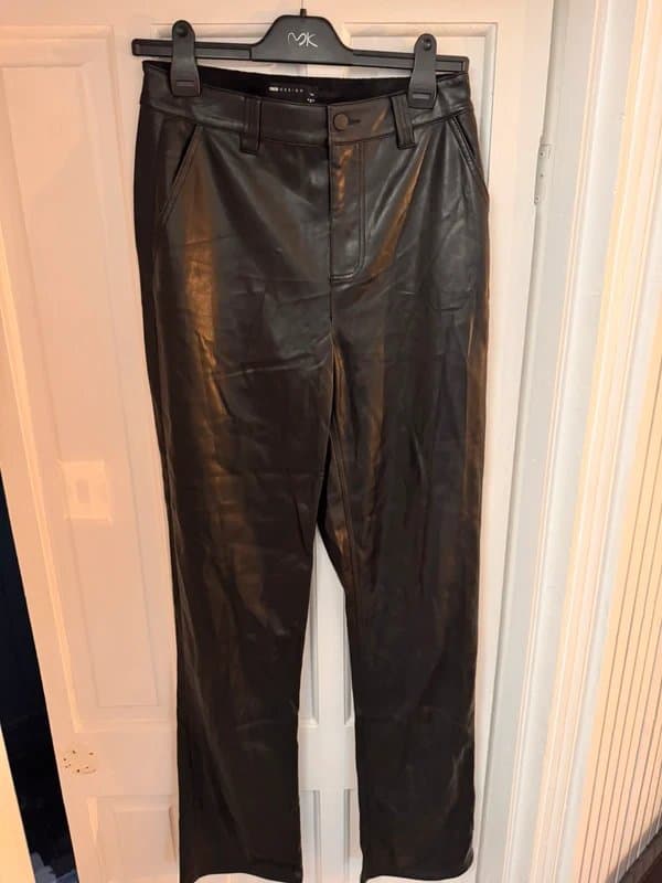 ASOS Design ASOS design TALL size 8 leather look trousers