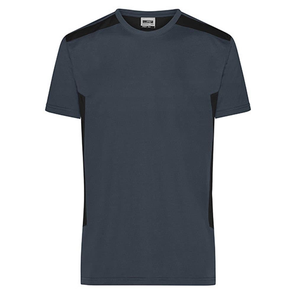 James and Nicholson James and Nicholson Men's Workwear Strong T-Shirt in Mid Grey