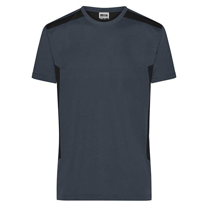 James and Nicholson James and Nicholson Men's Workwear Strong T-Shirt in Mid Grey - 1