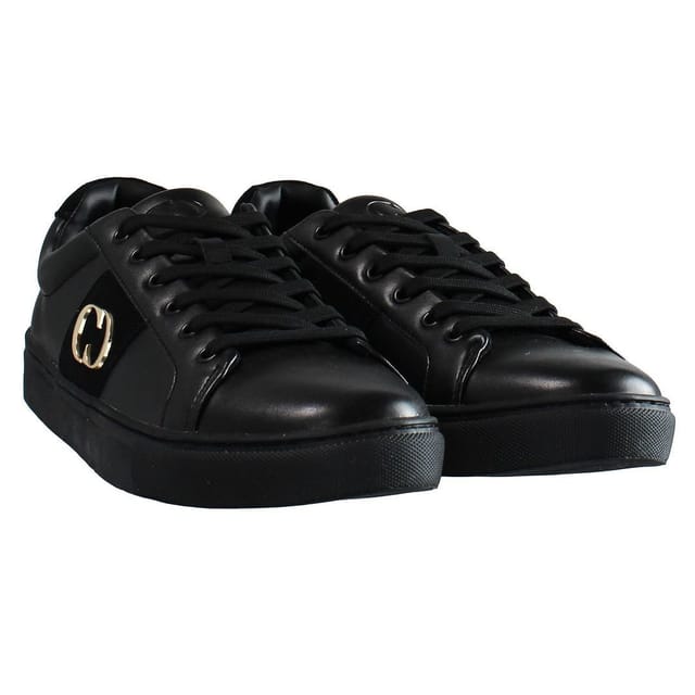 Criminal Damage Criminal Damage Men's Drift Lace-Up Black Synthetic Trainers - 2