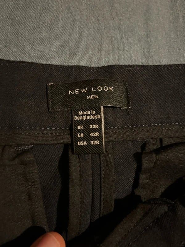 New Look Men’s Navy 32R Suit Trousers (With Tags)